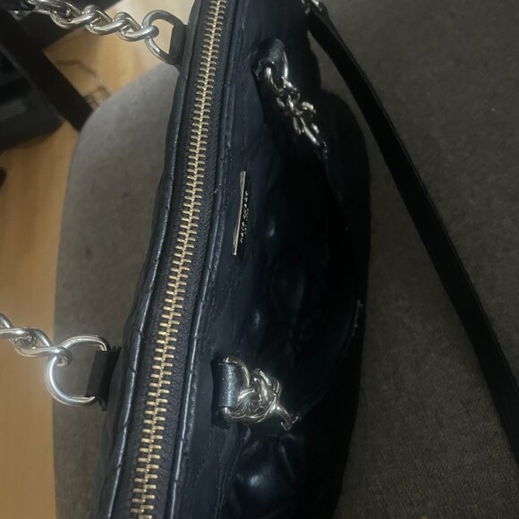 Kate Spade Black Astor Court Rachelle Quilted Leather Satchel Crossbody Bag - Picture 8 of 13